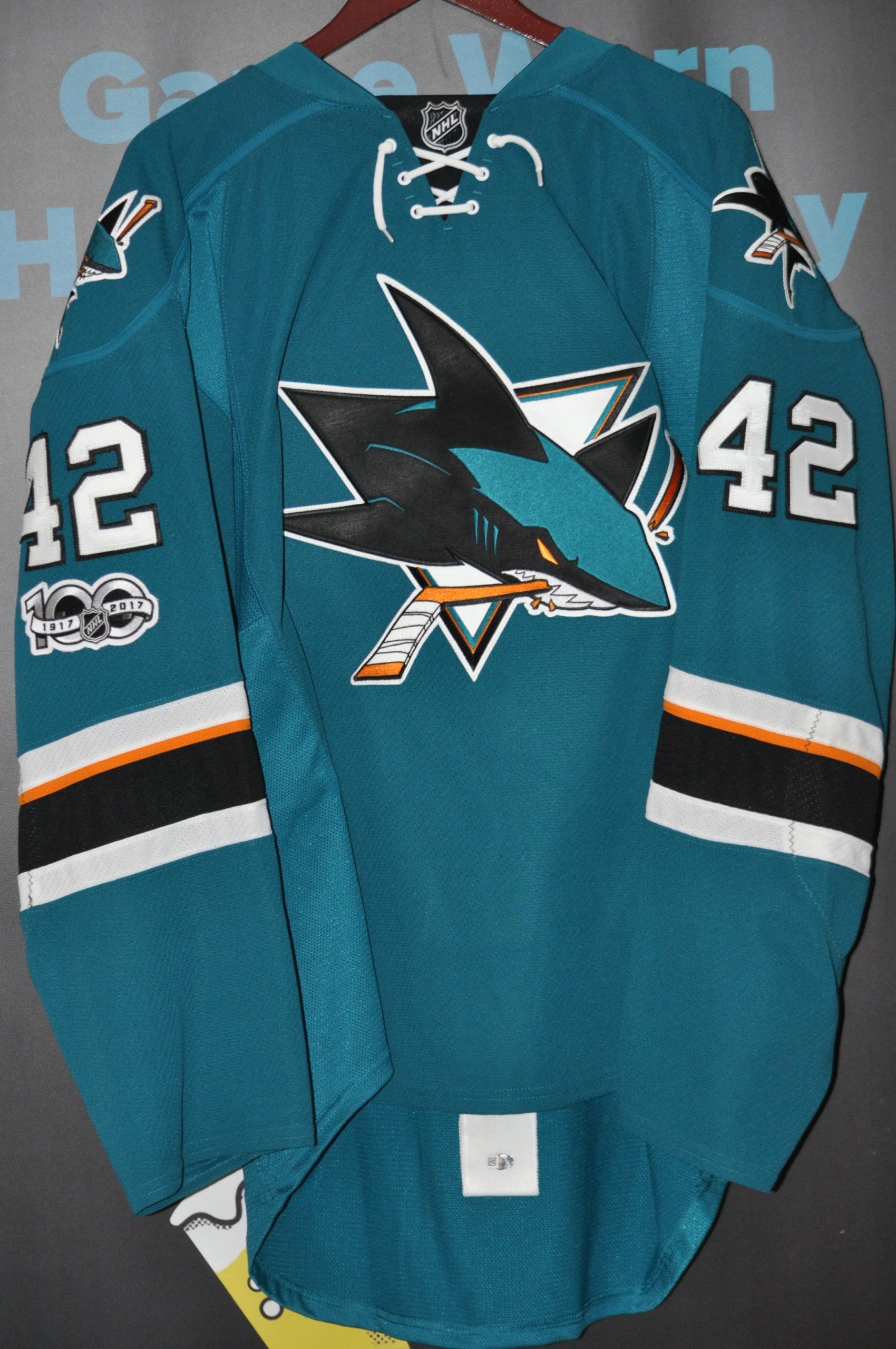 2019 Official NHL All Star Game Patch Jersey San Jose Sharks Embroidered