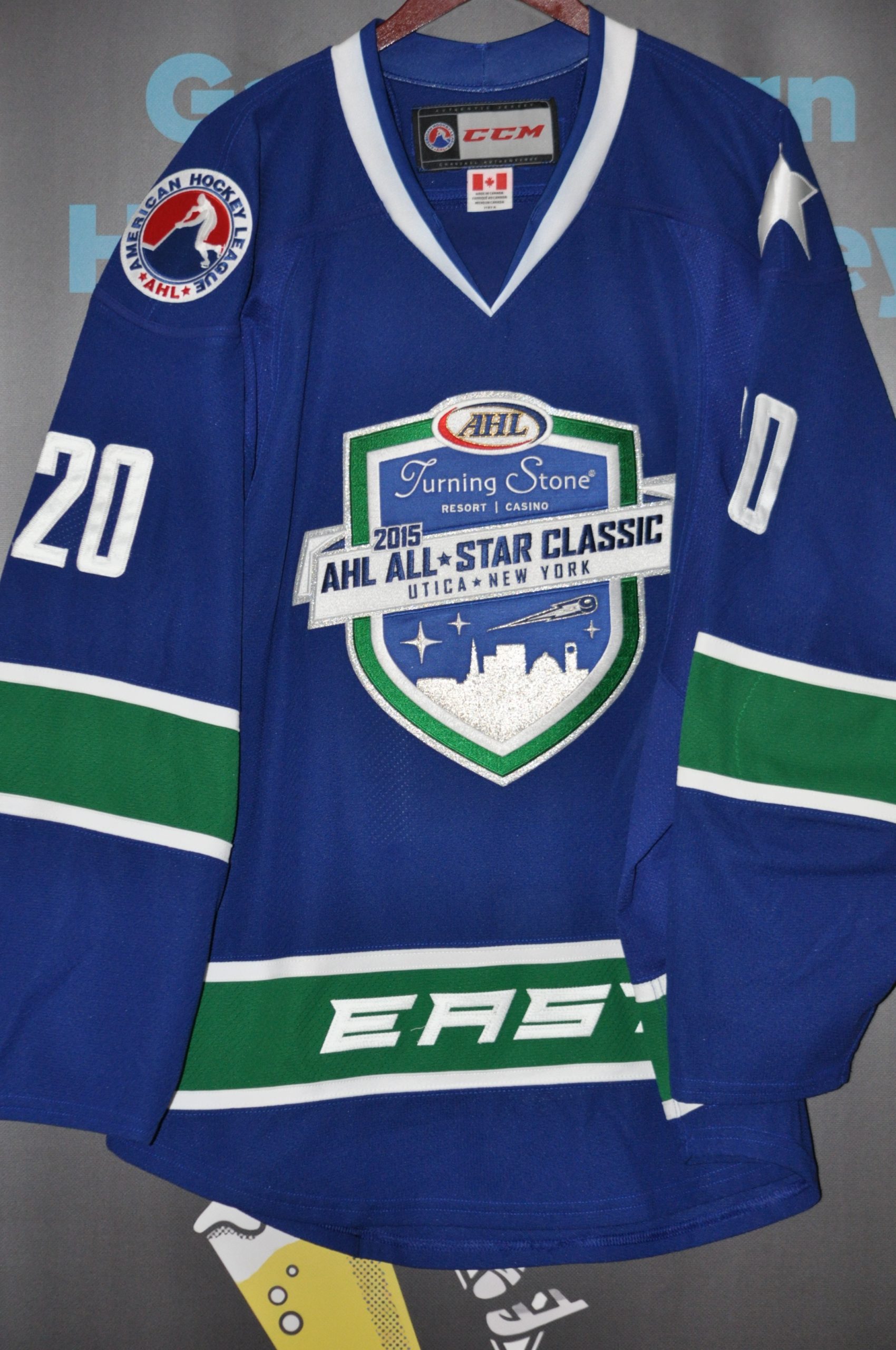 2012 #20 Matt Irwin AHL East All Star Classic jersey.