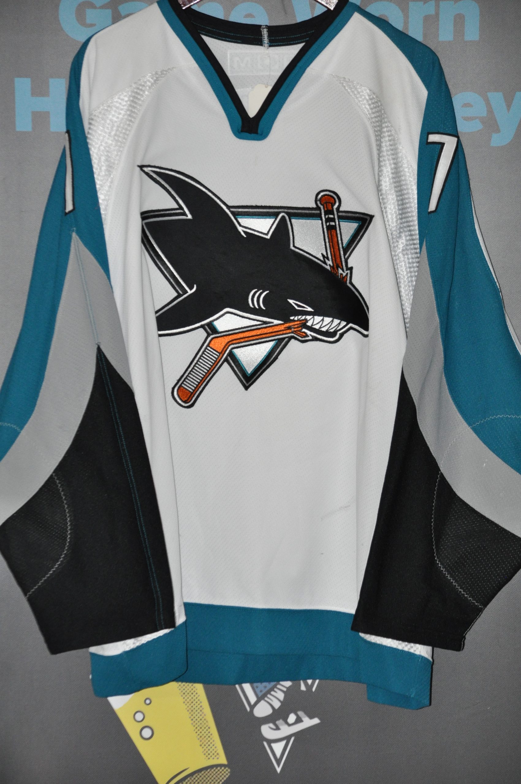 2003-04 San Jose Sharks Brad Stuart. – Hockey Jersey